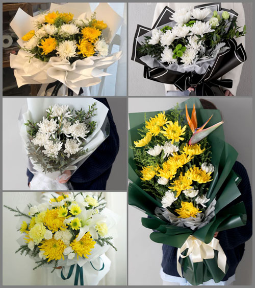 河南南阳卧龙区石桥镇郭庄村白事花束代送